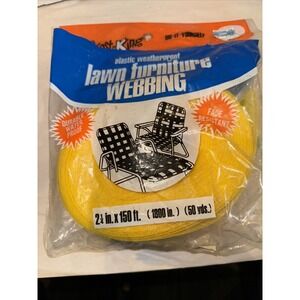 VTG Frost King ‎ Reweb Kit Lawn Chair Webbing Yellow Plastic Weather Proof